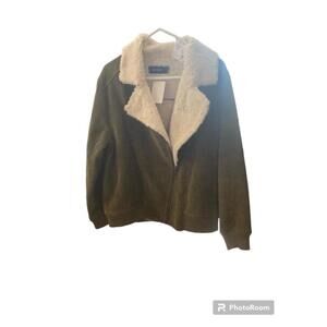 Minkpink corduroy jacket with Sherpa lining size L